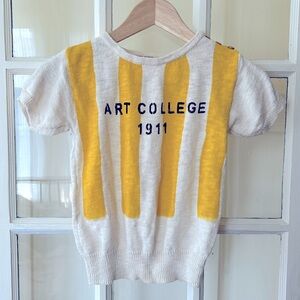 BOBO Choses Art College knitting top, artist collection, never worn, wood button
